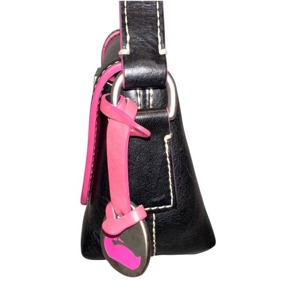 Dooney & Bourke Medium East/West Hearts Buckle Flap Leather Bag - Picture 4 of 10